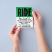 Modern Bold, fietsclub Adverteren brochure (Hand)