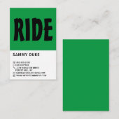 Modern Bold, Fietsen, Fietser Visitekaartje (Voorkant / Achterkant)