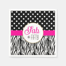 Modern Bold Fifty & Fabulous 50th Birthday