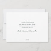 Modern Bold Floral Merry kerst Corporate Feestdagenkaart (Achterkant)