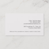 Modern Bold Font Attorney to Law Visitekaartje (Achterkant)