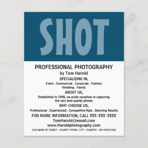Modern Bold, Fotografie, Fotografe Hire Flyer