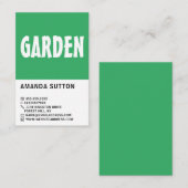 Modern Bold, Gardener, tuinbouwkundige Visitekaartje (Voorkant / Achterkant)