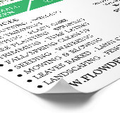 Modern Bold, Gardening Service, tuinbouwkundige Poster (Hoek)