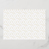 Modern BOLD GOLD Prettige feestdagen foto (Achterkant)