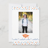 Modern Bold Graduation Party Invitation - Sinaasap Kaart (Achterkant)