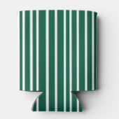 Modern Bold Graduation Party Striped Green Blikjeskoeler (Achterkant)