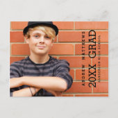 Modern Bold Graduation Party Uitnodiging (Voorkant)