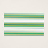 Modern Bold Green Lucky St. Patrick's Day Gift Lab Visitekaartje (Achterkant)