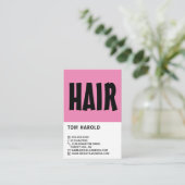 Modern Bold, Hair & Cosmetics Visitekaartje (Staand voorkant)