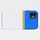 Modern Bold Helder Nautisch Blauw Wit Kleurblok Case-Mate iPhone Case (Achterkant (horizontaal))