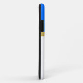 Modern Bold Helder Nautisch Blauw Wit Kleurblok Case-Mate iPhone Case (Achterkant/rechts)