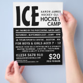 Modern Bold, Hockey Camp Advertising Flyer (Hand)