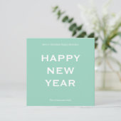 Modern Bold Holiday Card | Custom Text Minimalist  Feestdagenkaart (Staand voorkant)