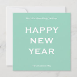 Modern Bold Holiday Card | Custom Text Minimalist  Feestdagenkaart