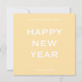 Modern Bold Holiday Card | Custom Text Minimalist  Feestdagenkaart