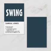 Modern Bold, honkbalspeler, coach Visitekaartje (Voorkant / Achterkant)