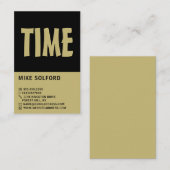 Modern Bold, Horoloog Visitekaartje (Voorkant / Achterkant)