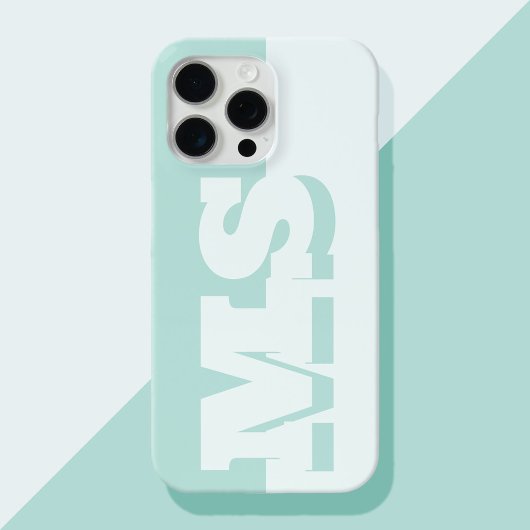 Modern Bold Initiaal Monogram iPhone Hoesje