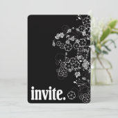 Modern Bold Invite Kaart (Staand voorkant)