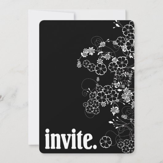 Modern Bold Invite Kaart (Voorkant)