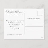 Modern Bold JOYFUL kerstfoto Feestdagenkaart (Achterkant)