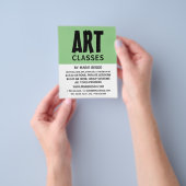 Modern Bold, kunstleraar, kunstklasse Adverteren Flyer (Hand)