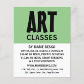 Modern Bold, kunstleraar, kunstklasse Adverteren Flyer (Voorkant)