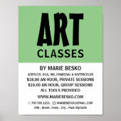 Modern Bold, kunstleraar, kunstklasse Adverteren Poster (Voorkant)