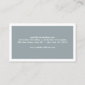 MODERN & BOLD - Leeg/wit Visitekaartje (Achterkant)