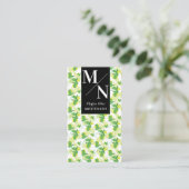 Modern Bold Lemon Nutritionist Healthy Visitekaartje (Staand voorkant)