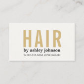 Modern Bold Light Pastel Hair Salon Visitekaartje (Voorkant)