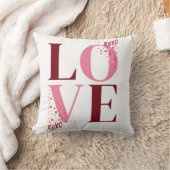 Modern Bold Love XOXO Valentijnsdag Gift Kussen (Deken)