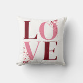 Modern Bold Love XOXO Valentijnsdag Gift Kussen (Voorkant)