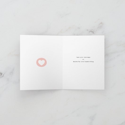 Modern Bold MA MY BFF Tekst Moederdag Kaart (Binnen)