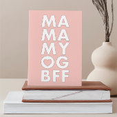 Modern Bold MA MY BFF Tekst Moederdag Kaart