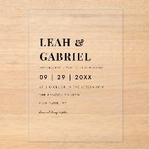 Modern Bold Minimal Foto Monogram Huwelijk