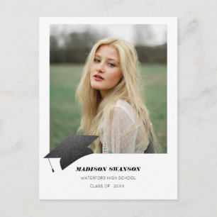 Modern Bold Minimalist Afstudeerder koninklijk Pet Briefkaart