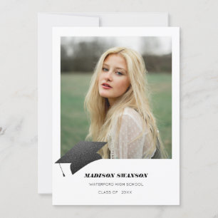 Modern Bold Minimalist Afstudeerder koninklijk Pet Kaart