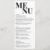 Modern Bold Minimalist Moederdag Brunch Menu (Voorkant)