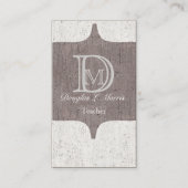 Modern Bold Monogram  Visitekaartje (Voorkant)