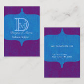 Modern Bold Monogram  Visitekaartje (Voorkant / Achterkant)