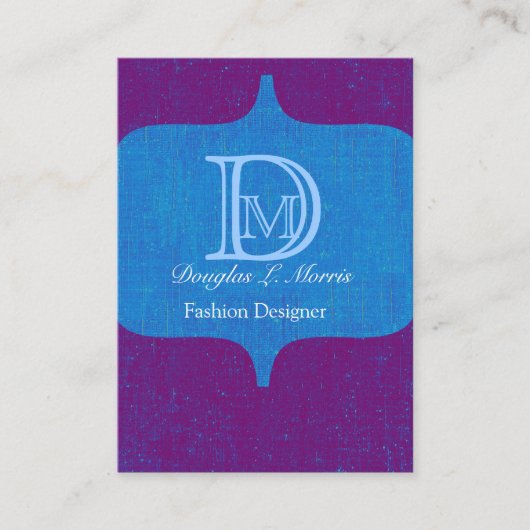 Modern Bold Monogram  Visitekaartje (Voorkant)