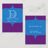 Modern Bold Monogram  Visitekaartje (Voorkant / Achterkant)