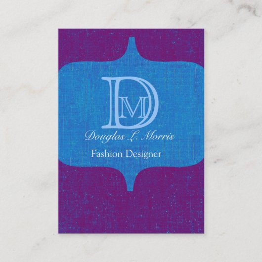 Modern Bold Monogram  Visitekaartje (Voorkant)