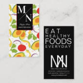 Modern Bold Nutritionist Salade Gezond Visitekaartje (Voorkant / Achterkant)