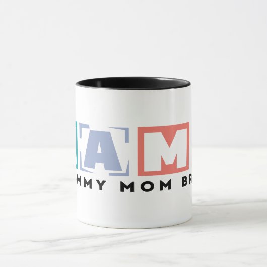 Modern BOLD Pastel MAMA MOM BRUH Mok (Midden)