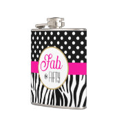 Modern Bold Pattern Fifty & Fabulous 50th Birthday Heupfles (Links)