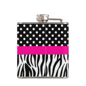 Modern Bold Pattern Fifty & Fabulous 50th Birthday Heupfles (Achterkant)