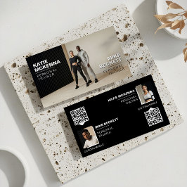 Modern Bold Personal Fitness Trainer Coach Photos Visitekaartje